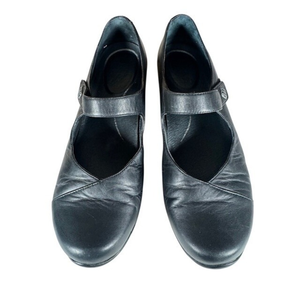Dansko Black Leather Mary‎ Jane Shoes Size 41/10.5